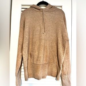 Jcrew hooded sweater, camel